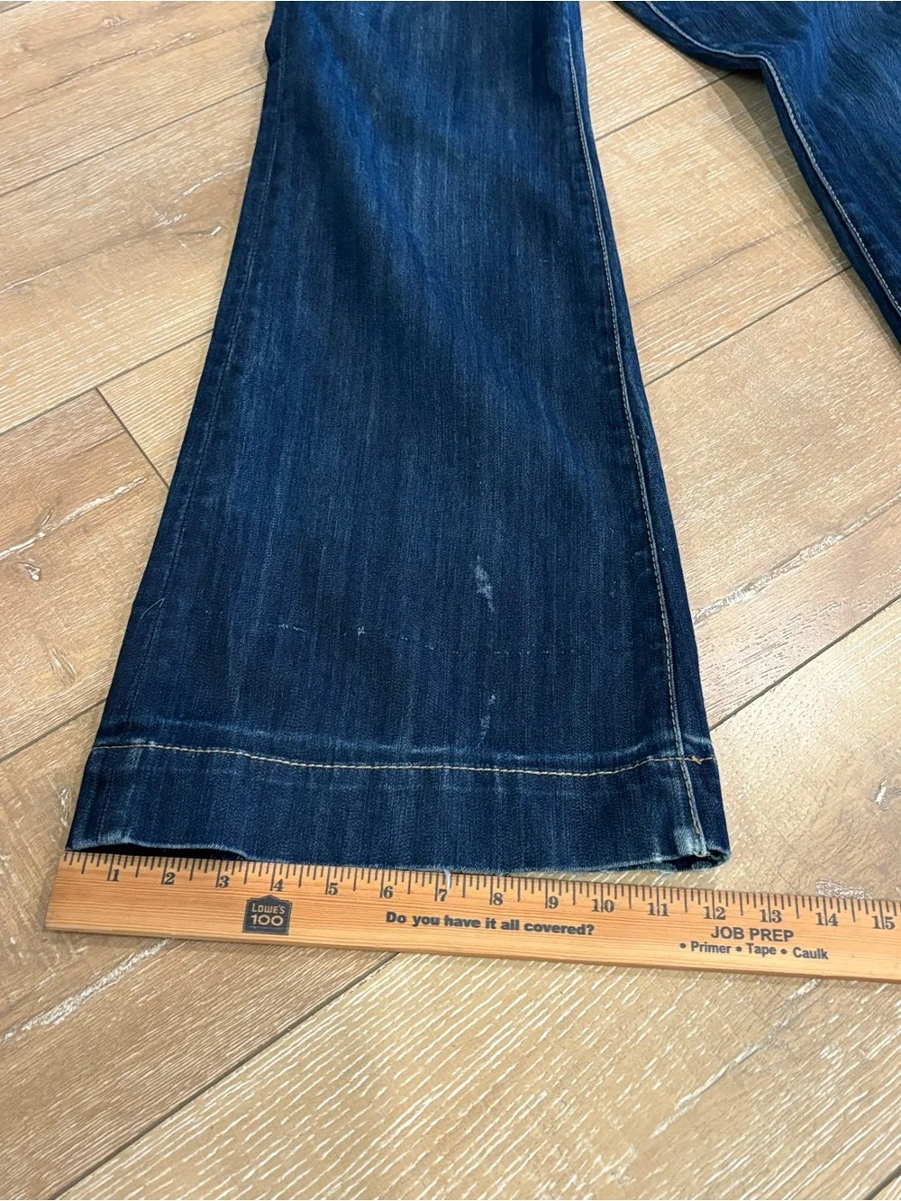 Seven7 Dark Wash Bootcut Flare Stretch Jeans Women’s Size 10 32” Inseam Mid Rise - Picture 6 of 9